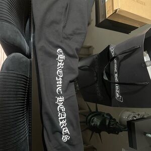 Chrome Hearts Black Logo Sweatpants